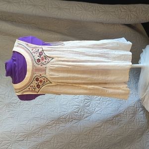 Living Doll XL embroidered boho tank